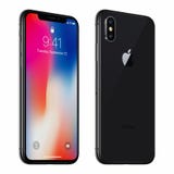 Το μαύρο iPhone Χ της Apple με iOS 11 η μπροστινή πλευρά και η πίσω πλευρά που απομονώνονται στο άσπρο υπόβαθρο Στοκ Εικόνες Το μαύρο iPhone Χ της Apple με iOS 11 η μπροστινή πλευρά και η πίσω πλευρά που απομονώνονται στο άσπρο υπόβαθρο Στοκ Εικόνες