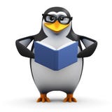 το τρισδιάστατο ακαδημαϊκό penguin διαβάζει ένα καλό βιβλίο διανυσματική απεικόνιση το τρισδιάστατο ακαδημαϊκό penguin διαβάζει ένα καλό βιβλίο διανυσματική απεικόνιση