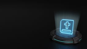 το τρισδιάστατο σύμβολο ολογραμμάτων του εικονιδίου Βίβλων δίνει στοκ εικόνες με δικαίωμα ελεύθερης χρήσης το τρισδιάστατο σύμβολο ολογραμμάτων του εικονιδίου Βίβλων δίνει στοκ εικόνες με δικαίωμα ελεύθερης χρήσης