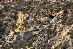 Το ύφασμα των scriptures στο περιστρέψιμο σχέδιο του Θιβέτ στοκ εικόνα Το ύφασμα των scriptures στο περιστρέψιμο σχέδιο του Θιβέτ στοκ εικόνα