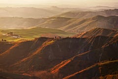 Τοσκάνη, Volterra LE Balze αγροτικό τοπίο Ιταλία στοκ εικόνες με δικαίωμα ελεύθερης χρήσης Τοσκάνη, Volterra LE Balze αγροτικό τοπίο Ιταλία στοκ εικόνες με δικαίωμα ελεύθερης χρήσης
