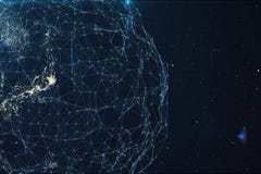 τρισδιάστατη δίνοντας ανταλλαγή δικτύων και στοιχείων πέρα από το πλανήτη Γη στο διάστημα Γραμμές σύνδεσης σε όλη τη γήινη υδρόγε ελεύθερη απεικόνιση δικαιώματος τρισδιάστατη δίνοντας ανταλλαγή δικτύων και στοιχείων πέρα από το πλανήτη Γη στο διάστημα Γραμμές σύνδεσης σε όλη τη γήινη υδρόγε ελεύθερη απεικόνιση δικαιώματος