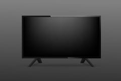 τρισδιάστατη ρεαλιστική TV προτύπων στο μαύρο υπόβαθρο διάνυσμα ελεύθερη απεικόνιση δικαιώματος τρισδιάστατη ρεαλιστική TV προτύπων στο μαύρο υπόβαθρο διάνυσμα ελεύθερη απεικόνιση δικαιώματος