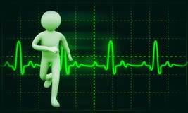 τρισδιάστατη υγιής ανασκόπηση προσώπων ecg απεικόνιση αποθεμάτων τρισδιάστατη υγιής ανασκόπηση προσώπων ecg απεικόνιση αποθεμάτων