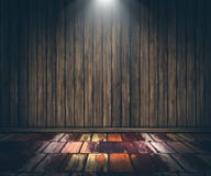 τρισδιάστατο ξύλινο εσωτερικό grunge με το επίκεντρο που λάμπει κάτω Στοκ Φωτογραφία τρισδιάστατο ξύλινο εσωτερικό grunge με το επίκεντρο που λάμπει κάτω Στοκ Φωτογραφία