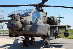 Τόξο του Boeing ah-64D Apache αμερικάνικου στρατού στοκ εικόνες Τόξο του Boeing ah-64D Apache αμερικάνικου στρατού στοκ εικόνες