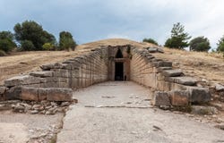 Υπουργείο Οικονομικών του τάφου Atreus Agamemnon Mycenae Ελλάδα Στοκ Φωτογραφίες Υπουργείο Οικονομικών του τάφου Atreus Agamemnon Mycenae Ελλάδα Στοκ Φωτογραφίες
