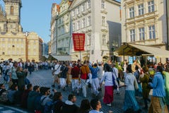 Φεστιβάλ Krishna λαγών στην Πράγα στοκ φωτογραφίες με δικαίωμα ελεύθερης χρήσης Φεστιβάλ Krishna λαγών στην Πράγα στοκ φωτογραφίες με δικαίωμα ελεύθερης χρήσης