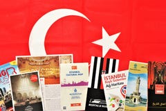 Φυλλάδια της Τουρκίας Χρήσιμος να προετοιμάσει ένα ταξίδι στοκ εικόνα Φυλλάδια της Τουρκίας Χρήσιμος να προετοιμάσει ένα ταξίδι στοκ εικόνα