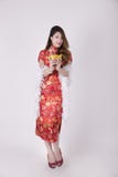 Φόρεμα Cheongsam στοκ φωτογραφίες Φόρεμα Cheongsam στοκ φωτογραφίες