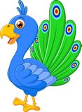 Χαριτωμένα κινούμενα σχέδια peacock διανυσματική απεικόνιση Χαριτωμένα κινούμενα σχέδια peacock διανυσματική απεικόνιση