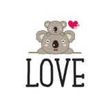 Χαριτωμένο Koala αντέχει τα κινούμενα σχέδια με την αγάπη διανυσματική απεικόνιση Χαριτωμένο Koala αντέχει τα κινούμενα σχέδια με την αγάπη διανυσματική απεικόνιση