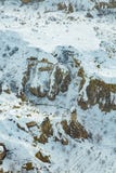 Χιονώδης εναέρια άποψη Cappadocia στοκ φωτογραφίες Χιονώδης εναέρια άποψη Cappadocia στοκ φωτογραφίες