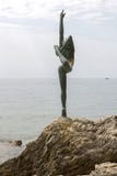 Χορευτής γλυπτών ` από Budva ` στην παραλία σε Budva, Μαυροβούνιο στοκ εικόνες Χορευτής γλυπτών ` από Budva ` στην παραλία σε Budva, Μαυροβούνιο στοκ εικόνες