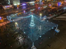 Χριστούγεννα Μινσκ, Λευκορωσία στοκ φωτογραφία με δικαίωμα ελεύθερης χρήσης Χριστούγεννα Μινσκ, Λευκορωσία στοκ φωτογραφία με δικαίωμα ελεύθερης χρήσης