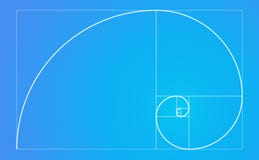Χρυσή αναλογία σπειροειδής ακολουθία fibonacci απεικόνιση αποθεμάτων Χρυσή αναλογία σπειροειδής ακολουθία fibonacci απεικόνιση αποθεμάτων