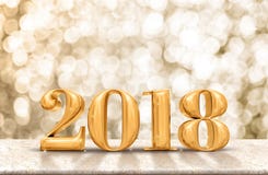 Χρυσός στιλπνός καλής χρονιάς 2018 στο μαρμάρινο πίνακα με το σπινθήρισμα γ στοκ εικόνες Χρυσός στιλπνός καλής χρονιάς 2018 στο μαρμάρινο πίνακα με το σπινθήρισμα γ στοκ εικόνες