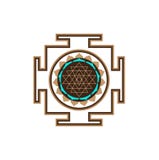 Χρωματισμένη περίληψη μορφή mandala εικόνων διανυσματική απεικόνιση Χρωματισμένη περίληψη μορφή mandala εικόνων διανυσματική απεικόνιση