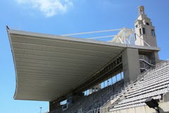 Χώρος Barcelonas - βήμα με τη στέγη στοκ φωτογραφίες Χώρος Barcelonas - βήμα με τη στέγη στοκ φωτογραφίες