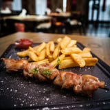 Ψημένο στη σχάρα σχάρα χοιρινό κρέας στοκ εικόνες Ψημένο στη σχάρα σχάρα χοιρινό κρέας στοκ εικόνες