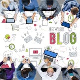Ψηφιακή έννοια σύνδεσης δικτύωσης Blogging Blog στοκ εικόνα Ψηφιακή έννοια σύνδεσης δικτύωσης Blogging Blog στοκ εικόνα