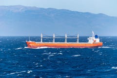 Ωκεανός Sagittarius, μια μεταφορά χύδην φορτίου φορτίου, που πλέει πέρα από τον Ατλαντικό Ωκεανό στοκ εικόνα Ωκεανός Sagittarius, μια μεταφορά χύδην φορτίου φορτίου, που πλέει πέρα από τον Ατλαντικό Ωκεανό στοκ εικόνα
