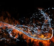 ύδωρ πυρκαγιάς στοκ φωτογραφίες ύδωρ πυρκαγιάς στοκ φωτογραφίες