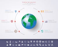 Абстрактная 3D цифровая иллюстрация Infographic с картой мира бесплатная иллюстрация Абстрактная 3D цифровая иллюстрация Infographic с картой мира бесплатная иллюстрация