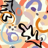Абстрактная геометрическая картина с волнистыми линиями Backgrounded Doodle r иллюстрация вектора Абстрактная геометрическая картина с волнистыми линиями Backgrounded Doodle r иллюстрация вектора