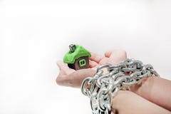 Абстрактная идея свойства и кредитов Проблемы с свойством, домом, деньгами стоковое фото Абстрактная идея свойства и кредитов Проблемы с свойством, домом, деньгами стоковое фото