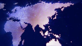 Абстрактная карта мира круглых точек Абстрактная карта мира круглых точек