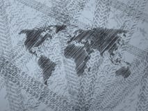 Абстрактная предпосылка с исследованной картой мира бесплатная иллюстрация Абстрактная предпосылка с исследованной картой мира бесплатная иллюстрация