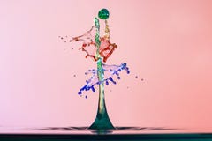 Абстрактная предпосылка выплеска воды цвета, столкновение покрашенных падений стоковые изображения Абстрактная предпосылка выплеска воды цвета, столкновение покрашенных падений стоковые изображения