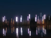 Абстрактная предпосылка светов ночи с космосом экземпляра стоковая фотография rf Абстрактная предпосылка светов ночи с космосом экземпляра стоковая фотография rf