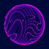 Абстрактная сфера 3d Сфера с линиями извива Накаляя линии переплетая дизайн логотипа Объект космического пространства i бесплатная иллюстрация Абстрактная сфера 3d Сфера с линиями извива Накаляя линии переплетая дизайн логотипа Объект космического пространства i бесплатная иллюстрация