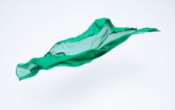 Абстрактная часть зеленого летания ткани стоковые фото Абстрактная часть зеленого летания ткани стоковые фото