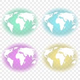 Абстрактное изображение земли с белыми континентами с прозрачным backlighting бирюзы, зеленого цвета, feulette и желтого backgrou иллюстрация вектора Абстрактное изображение земли с белыми континентами с прозрачным backlighting бирюзы, зеленого цвета, feulette и желтого backgrou иллюстрация вектора
