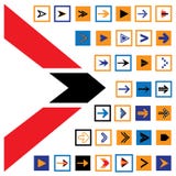 Абстрактные значки & символы стрелки в квадратах vector иллюстрация бесплатная иллюстрация Абстрактные значки & символы стрелки в квадратах vector иллюстрация бесплатная иллюстрация