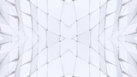 Абстрактные развевая белые полигональные решетка 3D или сетка пульсируя геометрических объектов Польза как абстрактное виртуально иллюстрация штока Абстрактные развевая белые полигональные решетка 3D или сетка пульсируя геометрических объектов Польза как абстрактное виртуально иллюстрация штока