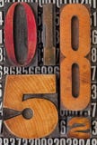 абстрактный тип номера letterpress Стоковое Изображение