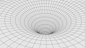 Абстрактный тоннель червоточина 3D со структурой сетки иллюстрация штока Абстрактный тоннель червоточина 3D со структурой сетки иллюстрация штока