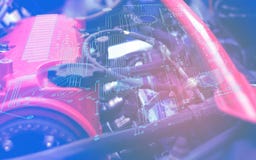 Автоматические мастера обслуживания разрешить проблему работы электрооборудования в двигателе используя верхний слой usin электри стоковая фотография rf Автоматические мастера обслуживания разрешить проблему работы электрооборудования в двигателе используя верхний слой usin электри стоковая фотография rf
