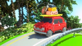 Автомобиль игрушки идя к иллюстрации праздников 3d бесплатная иллюстрация Автомобиль игрушки идя к иллюстрации праздников 3d бесплатная иллюстрация