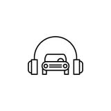 Автомобиль, значок плана наушников Смогите быть использовано для сети, логотипа, мобильного приложения, UI, UX иллюстрация штока Автомобиль, значок плана наушников Смогите быть использовано для сети, логотипа, мобильного приложения, UI, UX иллюстрация штока