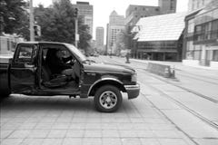 Автомобиль комплектует вверх без двери в буйволе NY стоковое изображение Автомобиль комплектует вверх без двери в буйволе NY стоковое изображение