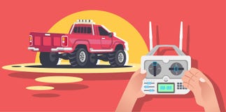 Автомобиль контролируемый радио, машина, RC, радио управлял дизайн игрушек иллюстрация штока Автомобиль контролируемый радио, машина, RC, радио управлял дизайн игрушек иллюстрация штока