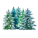 Акварель evegreen иллюстрация сосен со снегом, изолированным на белой предпосылке над зимой валов снежка съемки ландшафта пущи бесплатная иллюстрация Акварель evegreen иллюстрация сосен со снегом, изолированным на белой предпосылке над зимой валов снежка съемки ландшафта пущи бесплатная иллюстрация
