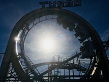 Американская горка Turbo стоковая фотография rf Американская горка Turbo стоковая фотография rf