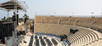 Амфитеатр в Caesarea, Израиле стоковое фото Амфитеатр в Caesarea, Израиле стоковое фото