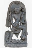 Археологическая скульптура Varahavatara вочеловечение хряка лорда Vishnu от десятого века, базальта, Surajkund, Nalanda, стоковое фото rf Археологическая скульптура Varahavatara вочеловечение хряка лорда Vishnu от десятого века, базальта, Surajkund, Nalanda, стоковое фото rf